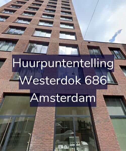 Foto gevel Huurpuntentelling voor Westerdok 686, Amsterdam
