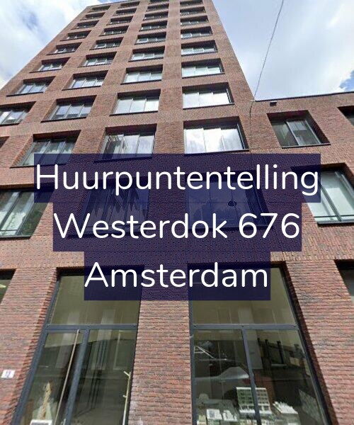 Foto gevel Huurpuntentelling voor Westerdok 676, Amsterdam