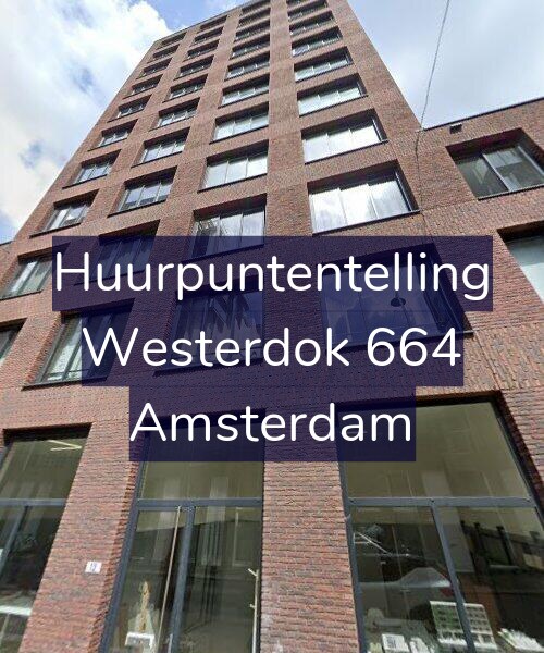 Foto gevel Huurpuntentelling voor Westerdok 664, Amsterdam