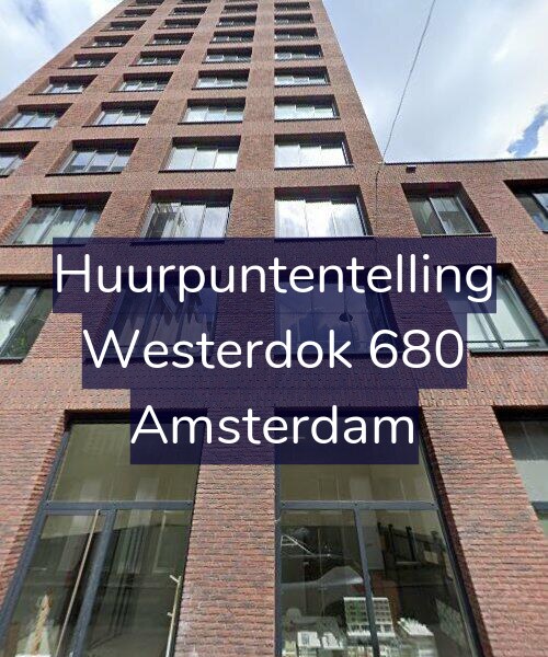 Foto gevel Huurpuntentelling voor Westerdok 680, Amsterdam