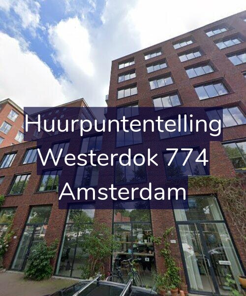 Foto gevel Huurpuntentelling voor Westerdok 774, Amsterdam
