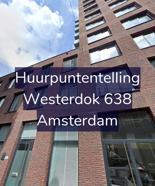Foto gevel Huurpuntentelling voor Westerdok 638, Amsterdam