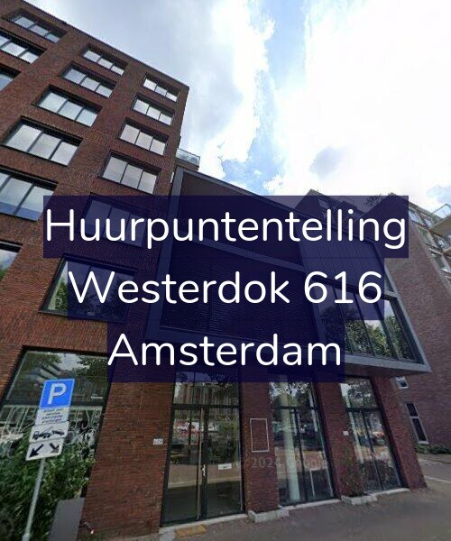 Foto gevel Huurpuntentelling voor Westerdok 616, Amsterdam