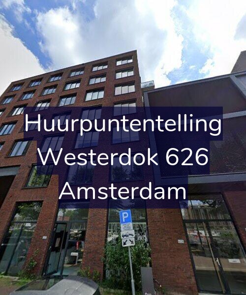 Foto gevel Huurpuntentelling voor Westerdok 626, Amsterdam