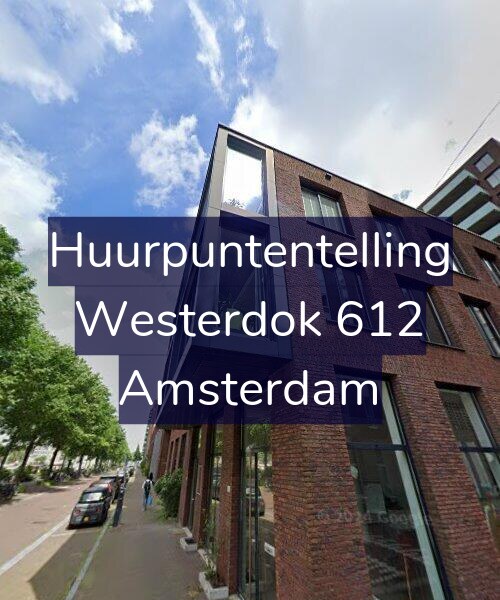 Foto gevel Huurpuntentelling voor Westerdok 612, Amsterdam