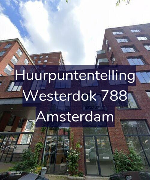 Foto gevel Huurpuntentelling voor Westerdok 788, Amsterdam
