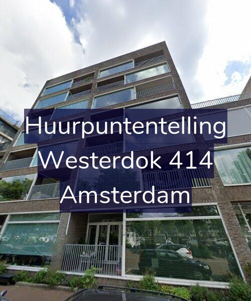 Foto gevel Huurpuntentelling voor Westerdok 414, Amsterdam