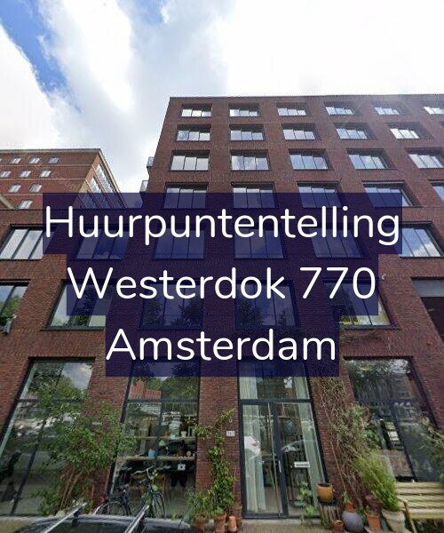 Foto gevel Huurpuntentelling voor Westerdok 770, Amsterdam