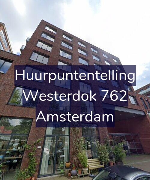 Foto gevel Huurpuntentelling voor Westerdok 762, Amsterdam