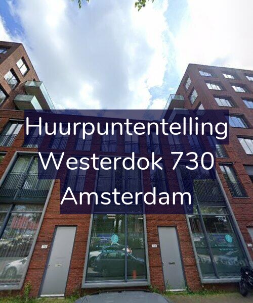 Foto gevel Huurpuntentelling voor Westerdok 730, Amsterdam