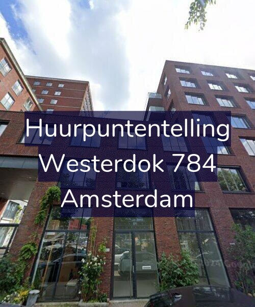 Foto gevel Huurpuntentelling voor Westerdok 784, Amsterdam