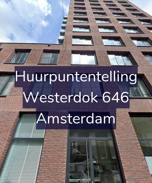 Foto gevel Huurpuntentelling voor Westerdok 646, Amsterdam