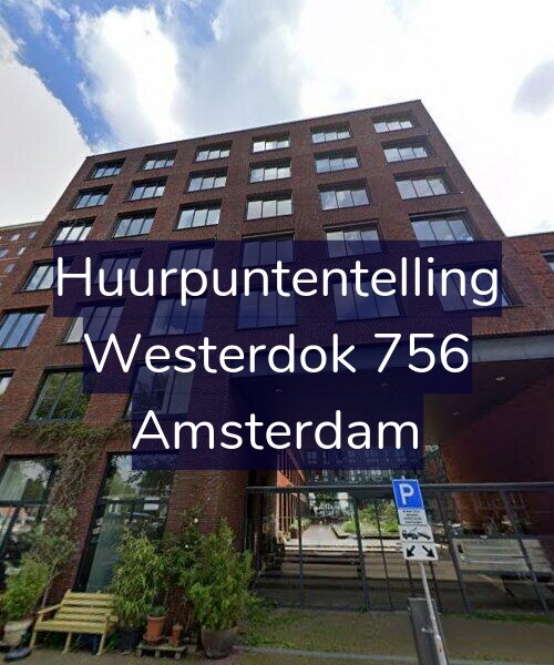 Foto gevel Huurpuntentelling voor Westerdok 756, Amsterdam