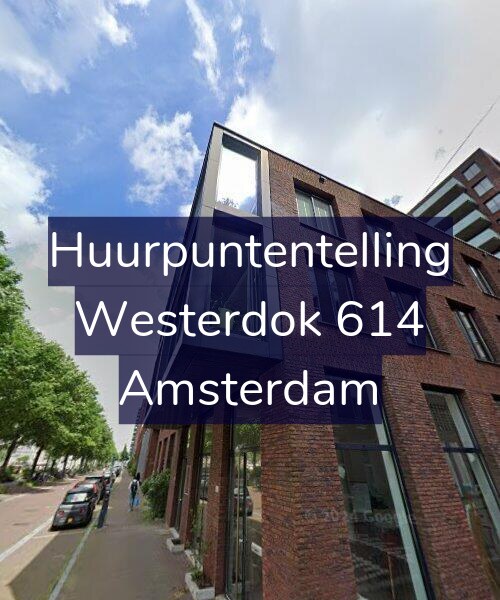Foto gevel Huurpuntentelling voor Westerdok 614, Amsterdam