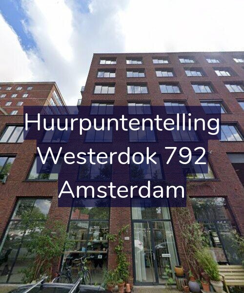 Foto gevel Huurpuntentelling voor Westerdok 792, Amsterdam