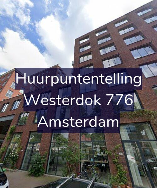 Foto gevel Huurpuntentelling voor Westerdok 776, Amsterdam