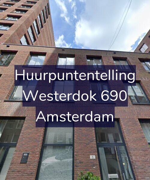 Foto gevel Huurpuntentelling voor Westerdok 690, Amsterdam
