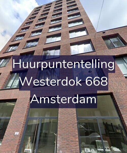 Foto gevel Huurpuntentelling voor Westerdok 668, Amsterdam