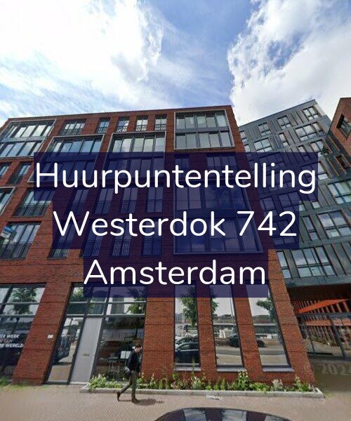 Foto gevel Huurpuntentelling voor Westerdok 742, Amsterdam