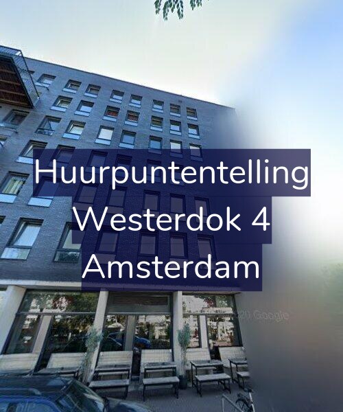 Foto gevel Huurpuntentelling voor Westerdok 4, Amsterdam