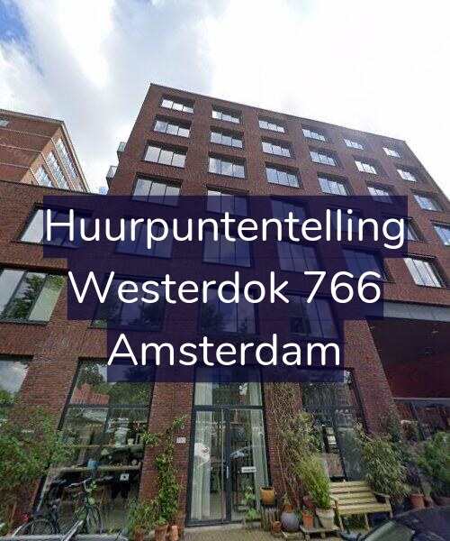 Foto gevel Huurpuntentelling voor Westerdok 766, Amsterdam