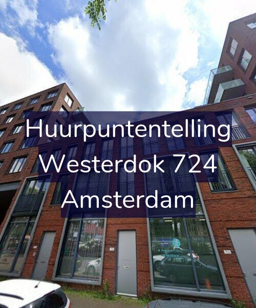Foto gevel Huurpuntentelling voor Westerdok 724, Amsterdam