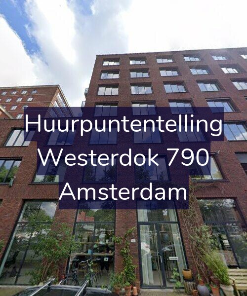 Foto gevel Huurpuntentelling voor Westerdok 790, Amsterdam