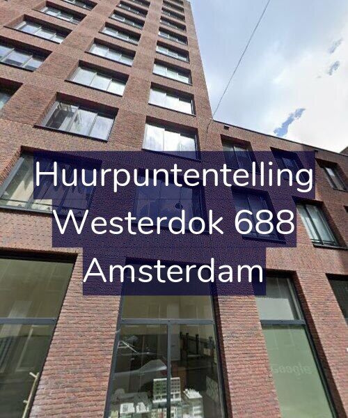Foto gevel Huurpuntentelling voor Westerdok 688, Amsterdam