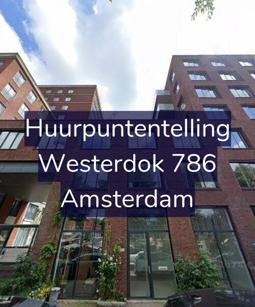 Foto gevel Huurpuntentelling voor Westerdok 786, Amsterdam