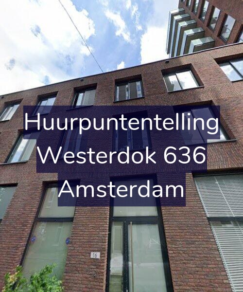 Foto gevel Huurpuntentelling voor Westerdok 636, Amsterdam