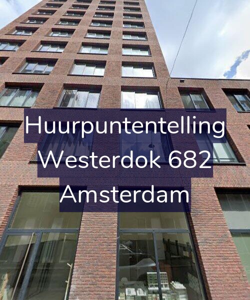 Foto gevel Huurpuntentelling voor Westerdok 682, Amsterdam