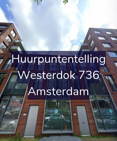 Foto gevel Huurpuntentelling voor Westerdok 736, Amsterdam