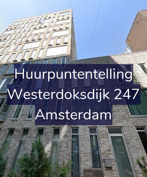 Foto gevel Huurpuntentelling voor Westerdoksdijk 247, Amsterdam