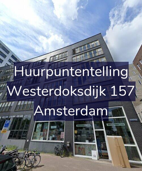 Foto gevel Huurpuntentelling voor Westerdoksdijk 157, Amsterdam