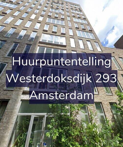 Foto gevel Huurpuntentelling voor Westerdoksdijk 293, Amsterdam