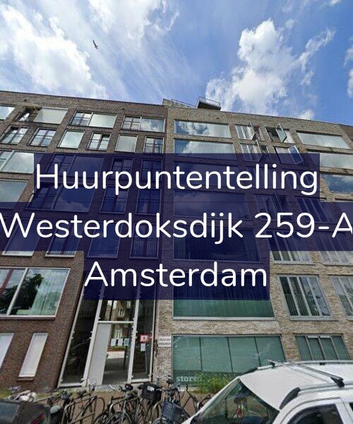 Foto gevel Huurpuntentelling voor Westerdoksdijk 259-A, Amsterdam