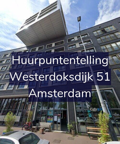 Foto gevel Huurpuntentelling voor Westerdoksdijk 51, Amsterdam