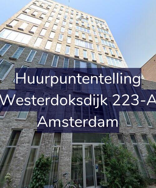 Foto gevel Huurpuntentelling voor Westerdoksdijk 223-A, Amsterdam