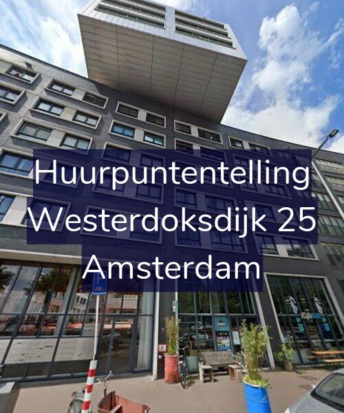 Foto gevel Huurpuntentelling voor Westerdoksdijk 25, Amsterdam