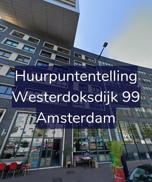 Foto gevel Huurpuntentelling voor Westerdoksdijk 99, Amsterdam