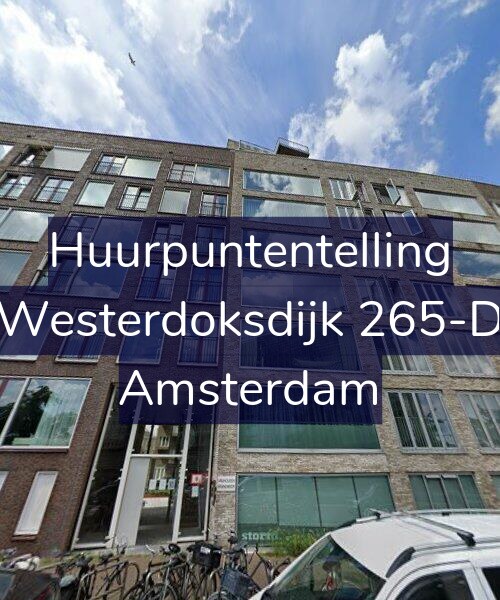 Foto gevel Huurpuntentelling voor Westerdoksdijk 265-D, Amsterdam
