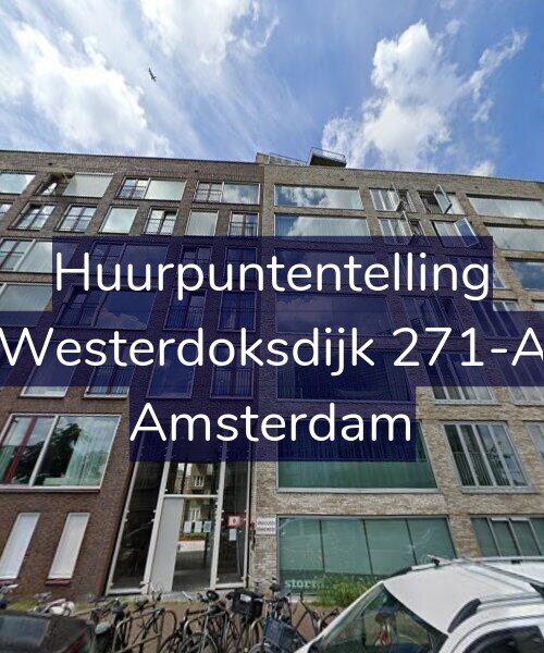 Foto gevel Huurpuntentelling voor Westerdoksdijk 271-A, Amsterdam