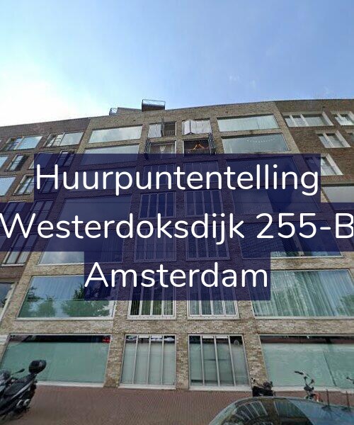 Foto gevel Huurpuntentelling voor Westerdoksdijk 255-B, Amsterdam