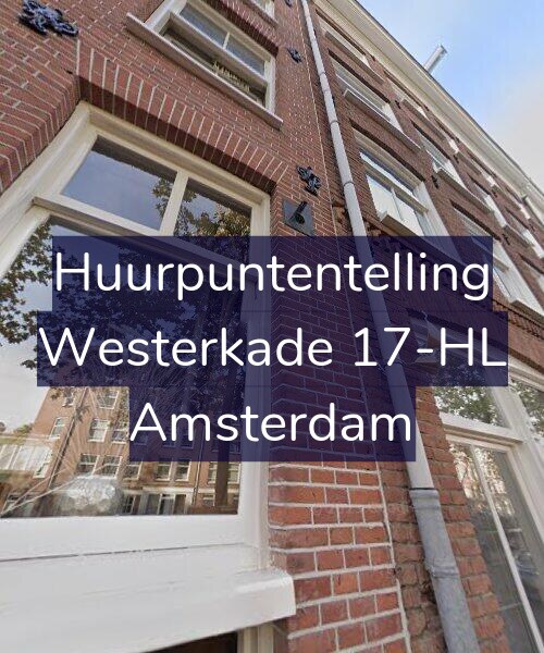 Foto gevel Huurpuntentelling voor Westerkade 17-HL, Amsterdam
