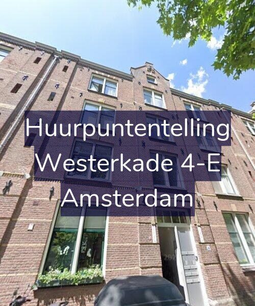 Foto gevel Huurpuntentelling voor Westerkade 4-E, Amsterdam
