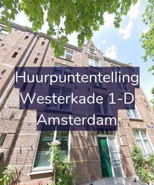Foto gevel Huurpuntentelling voor Westerkade 1-D, Amsterdam