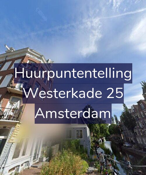 Foto gevel Huurpuntentelling voor Westerkade 25, Amsterdam