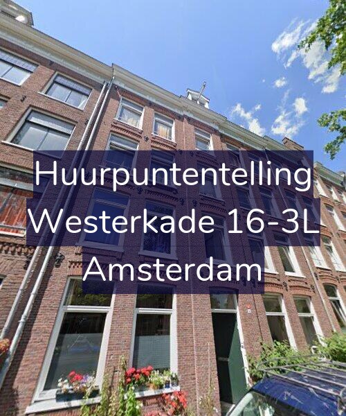 Foto gevel Huurpuntentelling voor Westerkade 16-3L, Amsterdam