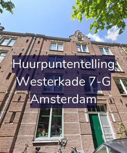 Foto gevel Huurpuntentelling voor Westerkade 7-G, Amsterdam