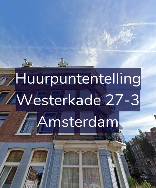 Foto gevel Huurpuntentelling voor Westerkade 27-3, Amsterdam